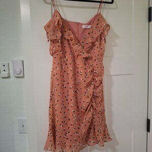 NWT Polka Dot Coral Mini Dress